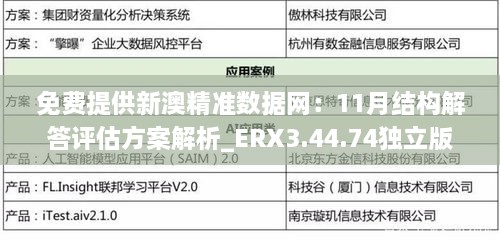 免費(fèi)提供新澳精準(zhǔn)數(shù)據(jù)網(wǎng)：11月結(jié)構(gòu)解答評估方案解析_ERX3.44.74獨(dú)立版本