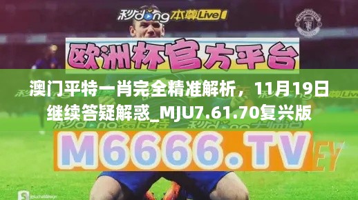 澳門(mén)平特一肖完全精準(zhǔn)解析，11月19日繼續(xù)答疑解惑_MJU7.61.70復(fù)興版