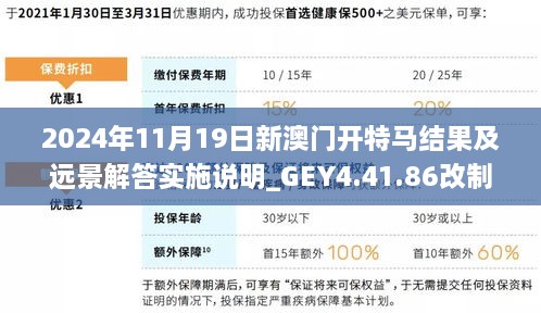 2024年11月19日新澳門開特馬結(jié)果及遠(yuǎn)景解答實施說明_GEY4.41.86改制版