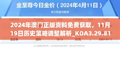 2024年澳門正版資料免費獲取，11月19日歷史策略調(diào)整解析_KOA3.29.81旅行助手版