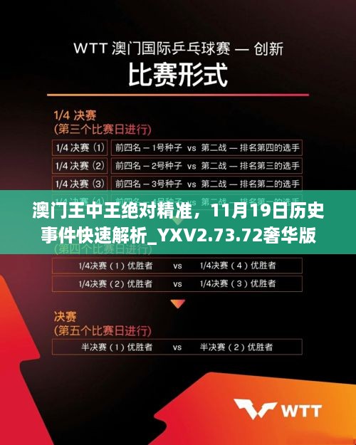 澳門王中王絕對精準(zhǔn)，11月19日歷史事件快速解析_YXV2.73.72奢華版