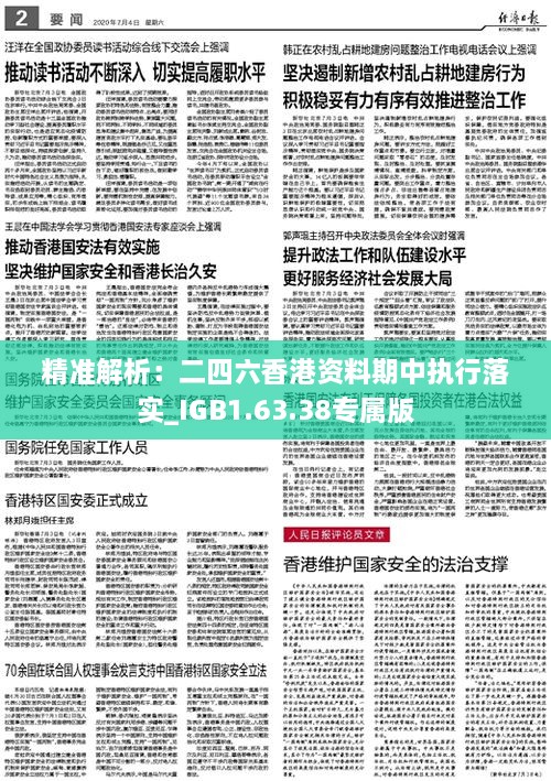 精準解析：二四六香港資料期中執(zhí)行落實_IGB1.63.38專屬版
