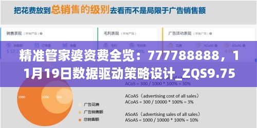 精準管家婆資費全覽：777788888，11月19日數(shù)據(jù)驅(qū)動策略設計_ZQS9.75.89動態(tài)版