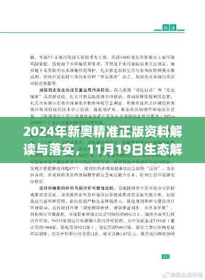 2024年新奧精準(zhǔn)正版資料解讀與落實(shí)，11月19日生態(tài)解析_PYC5.37.70煉皮境