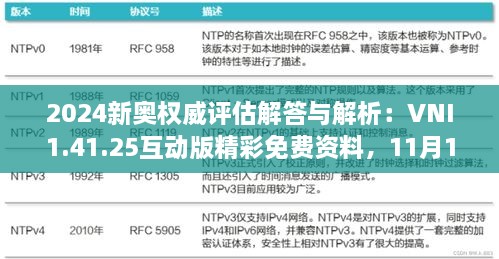 2024新奧權(quán)威評(píng)估解答與解析：VNI1.41.25互動(dòng)版精彩免費(fèi)資料，11月19日發(fā)布