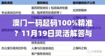 澳門一碼起碼100%精準？11月19日靈活解答與執(zhí)行詳情_FIN1.27.64強化版
