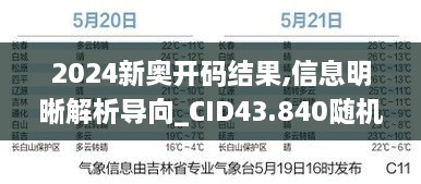 2024新奧開碼結果,信息明晰解析導向_CID43.840隨機版