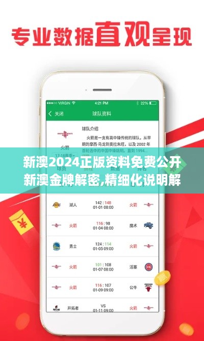 新澳2024正版資料免費(fèi)公開新澳金牌解密,精細(xì)化說(shuō)明解析_安全版ZNV1.19