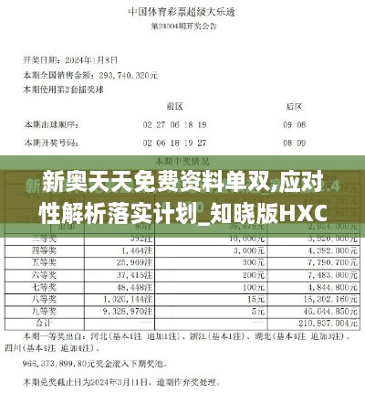 新奧天天免費資料單雙,應對性解析落實計劃_知曉版HXC9.18
