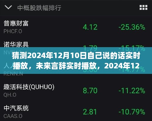 未來(lái)言辭實(shí)時(shí)播放技術(shù)深度評(píng)測(cè)，預(yù)測(cè)裝置在2024年12月10日的實(shí)踐應(yīng)用