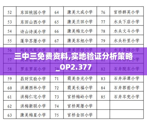 三中三免費(fèi)資料,實(shí)地驗(yàn)證分析策略_OP2.377