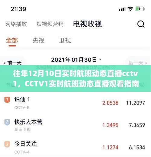 CCTV1實(shí)時(shí)航班動(dòng)態(tài)直播指南，輕松追蹤航班動(dòng)態(tài)，初學(xué)者友好教程