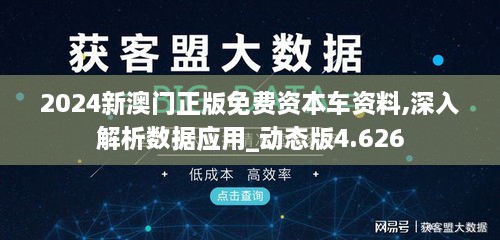 2024新澳門(mén)正版免費(fèi)資本車資料,深入解析數(shù)據(jù)應(yīng)用_動(dòng)態(tài)版4.626