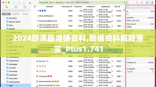 2024新澳最準(zhǔn)確資料,數(shù)據(jù)資料解釋落實(shí)_Plus1.741