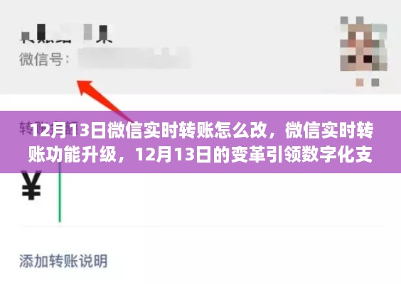 微信實時轉(zhuǎn)賬功能升級，引領(lǐng)數(shù)字化支付新時代的變革（附詳細操作步驟）