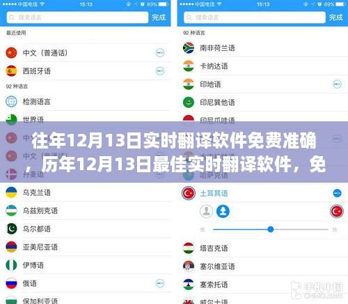 歷年最佳實(shí)時(shí)翻譯軟件，免費(fèi)準(zhǔn)確的語(yǔ)言助手之選，歷年12月13日實(shí)時(shí)翻譯軟件推薦