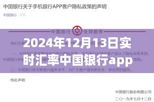 中國銀行APP實時匯率功能深度評測與體驗報告，2024年12月13日匯率實時更新體驗及評測報告