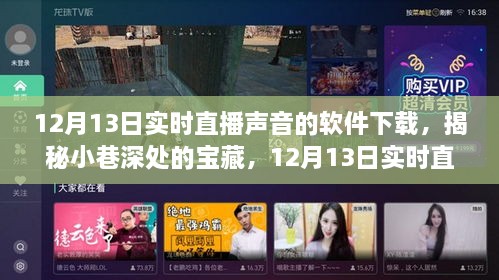 揭秘小巷深處寶藏，實(shí)時(shí)直播聲音軟件下載，體驗(yàn)獨(dú)特氛圍新奇體驗(yàn)