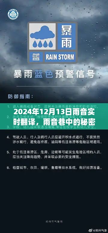 雨音巷的秘密寶藏，實(shí)時(shí)翻譯小店的傳奇故事（2024年12月13日）