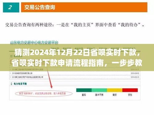 省唄實時下款申請指南，預測與準備貸款流程（初學者與進階用戶適用，2024年12月22日最新預測）