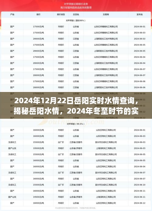 揭秘岳陽(yáng)水情，冬至?xí)r節(jié)實(shí)時(shí)水情查詢指南（2024年）