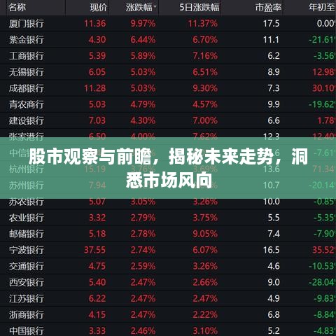 股市觀察與前瞻，揭秘未來走勢(shì)，洞悉市場(chǎng)風(fēng)向