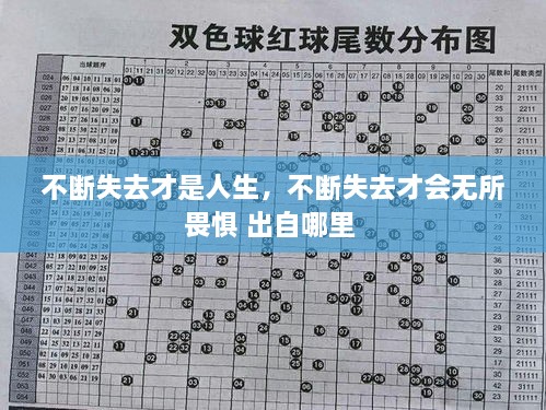 不斷失去才是人生，不斷失去才會(huì)無所畏懼 出自哪里 
