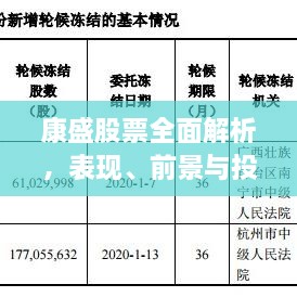 康盛股票全面解析，表現(xiàn)、前景與投資考量指南