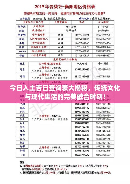 今日入土吉日查詢表大揭秘，傳統(tǒng)文化與現(xiàn)代生活的完美融合時刻！