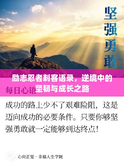 勵志忍者刺客語錄，逆境中的堅韌與成長之路