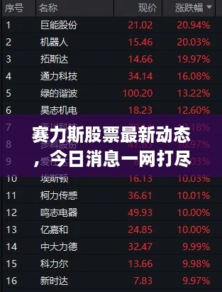 賽力斯股票最新動(dòng)態(tài)，今日消息一網(wǎng)打盡！