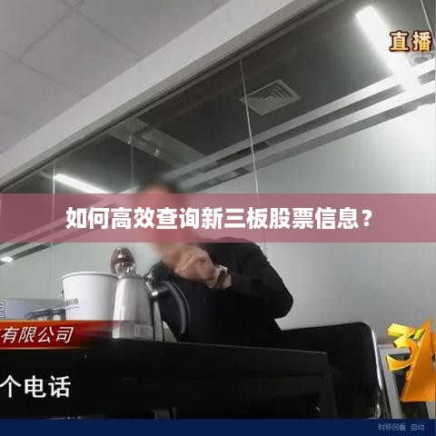如何高效查詢新三板股票信息？