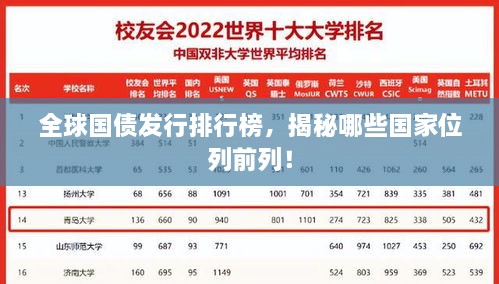 全球國債發(fā)行排行榜，揭秘哪些國家位列前列！