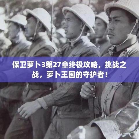保衛(wèi)蘿卜3第27章終極攻略，挑戰(zhàn)之戰(zhàn)，蘿卜王國的守護(hù)者！