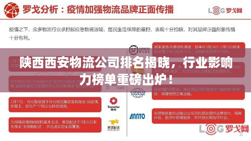 陜西西安物流公司排名揭曉，行業(yè)影響力榜單重磅出爐！