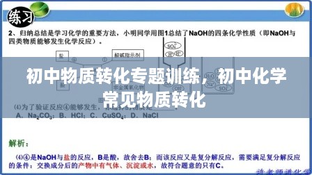初中物質(zhì)轉(zhuǎn)化專題訓(xùn)練，初中化學(xué)常見物質(zhì)轉(zhuǎn)化 