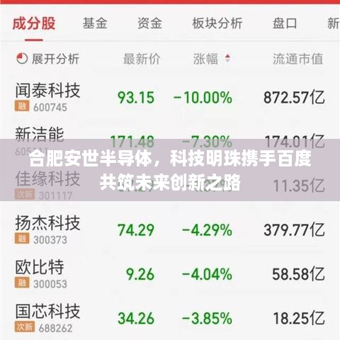 合肥安世半導(dǎo)體，科技明珠攜手百度共筑未來創(chuàng)新之路