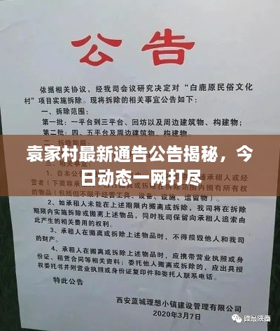 袁家村最新通告公告揭秘，今日動(dòng)態(tài)一網(wǎng)打盡