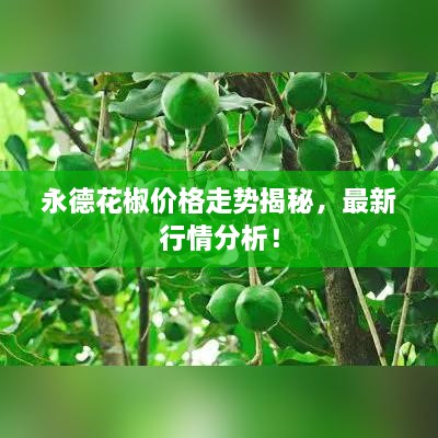 永德花椒價(jià)格走勢(shì)揭秘，最新行情分析！