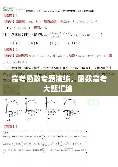 高考函數(shù)專題演練，函數(shù)高考大題匯編 