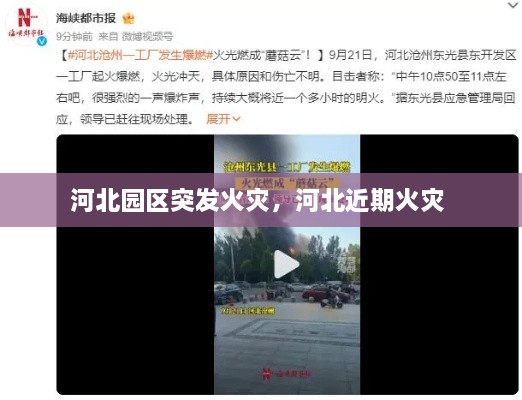 河北園區(qū)突發(fā)火災(zāi)，河北近期火災(zāi) 