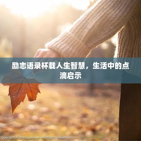 勵(lì)志語錄杯載人生智慧，生活中的點(diǎn)滴啟示